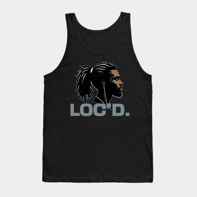 Black Man Locs Loc'd Tank Top by blackartmattersshop